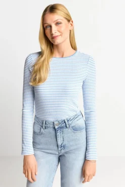 Rich & Royal Longsleeves<Gestreiftes Rib-Longsleeve