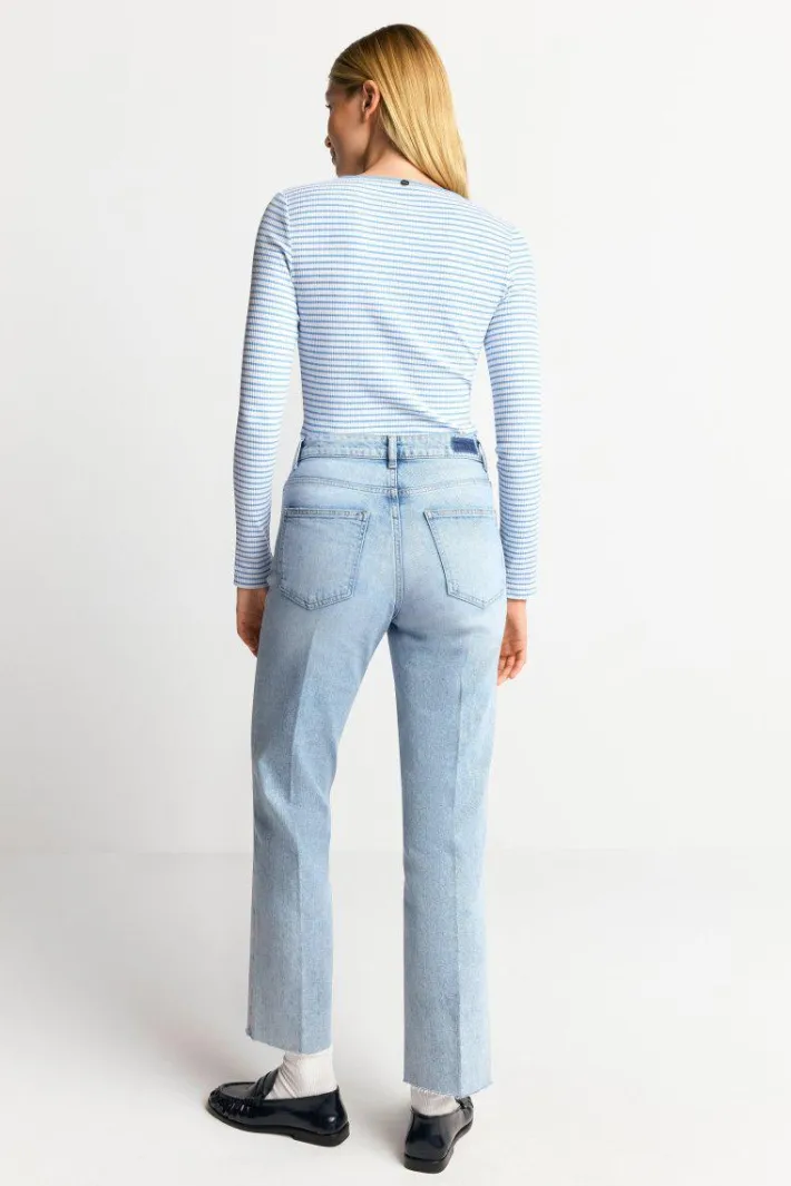 Rich & Royal Longsleeves<Gestreiftes Rib-Longsleeve