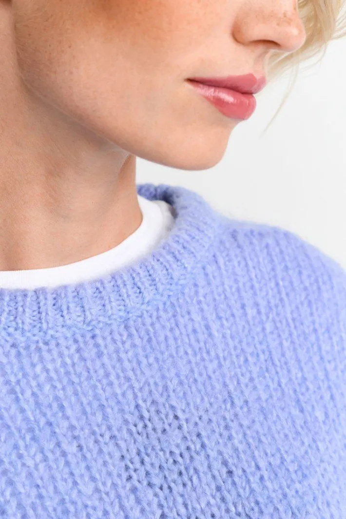 Rich & Royal Pullover<Grobstrickpullover Mit Rundhalsausschnitt