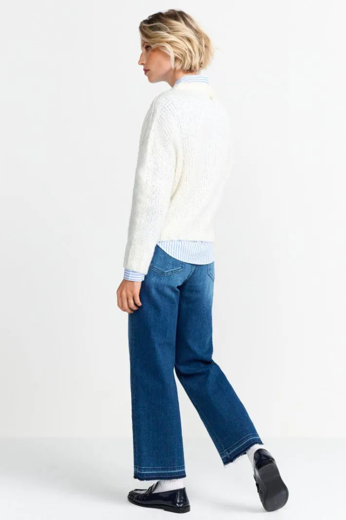 Rich & Royal Pullover<Grobstrickpullover Mit Rundhalsausschnitt