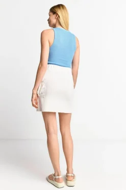 Rich & Royal Tops<Hellblaues Rib-Tanktop cruise blue