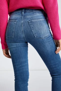 Rich & Royal Skinny<High Waist Denim apearl blue