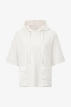 Rich & Royal Sweat<Hoodie Aus Supersoftem Jersey pearl white