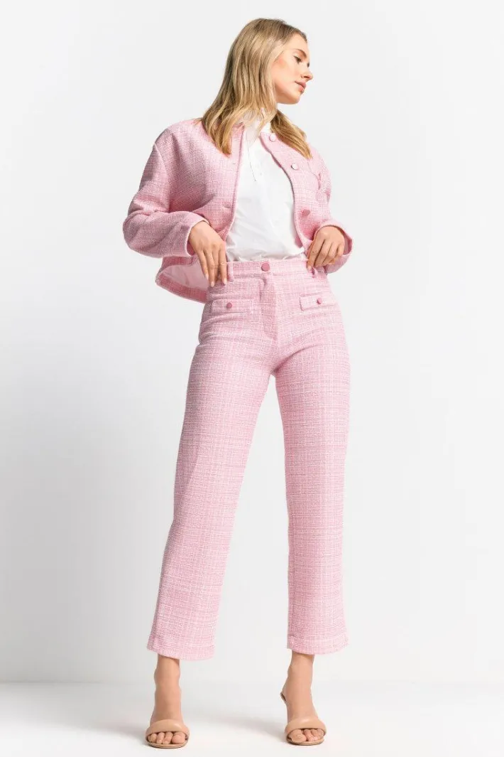 Rich & Royal Schmale Hosen|Business Hosen<Hose sorbet pink