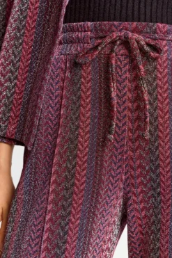 Rich & Royal Schmale Hosen<Hose Mit Glitzereffekt ruby red