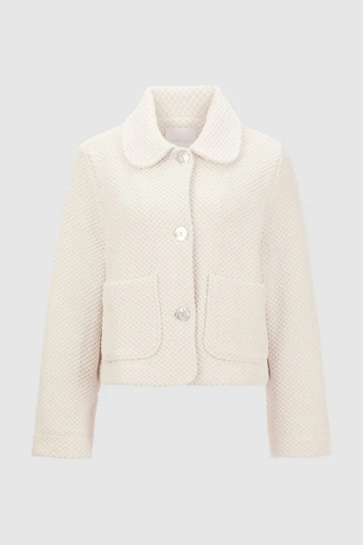 Rich & Royal Übergangsjacken|Bouclé-Jacken<Jacke pearl white