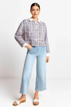 Rich & Royal Übergangsjacken|Bouclé-Jacken<Jacke cotton blue