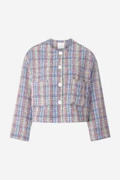 Rich & Royal Übergangsjacken|Bouclé-Jacken<Jacke cotton blue