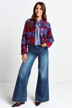 Rich & Royal Felljacken|Übergangsjacken<Jacke Mit Floralem Muster ruby red