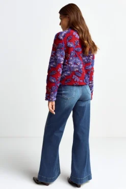 Rich & Royal Felljacken|Übergangsjacken<Jacke Mit Floralem Muster ruby red