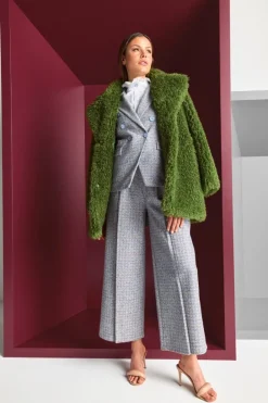 Rich & Royal Casual Blazer|Business Blazer<Karierter Wollblazer Mit Reverskragen cruise blue