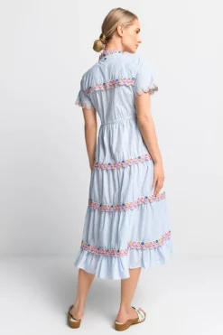 Rich & Royal Midikleider<Kleid cotton blue