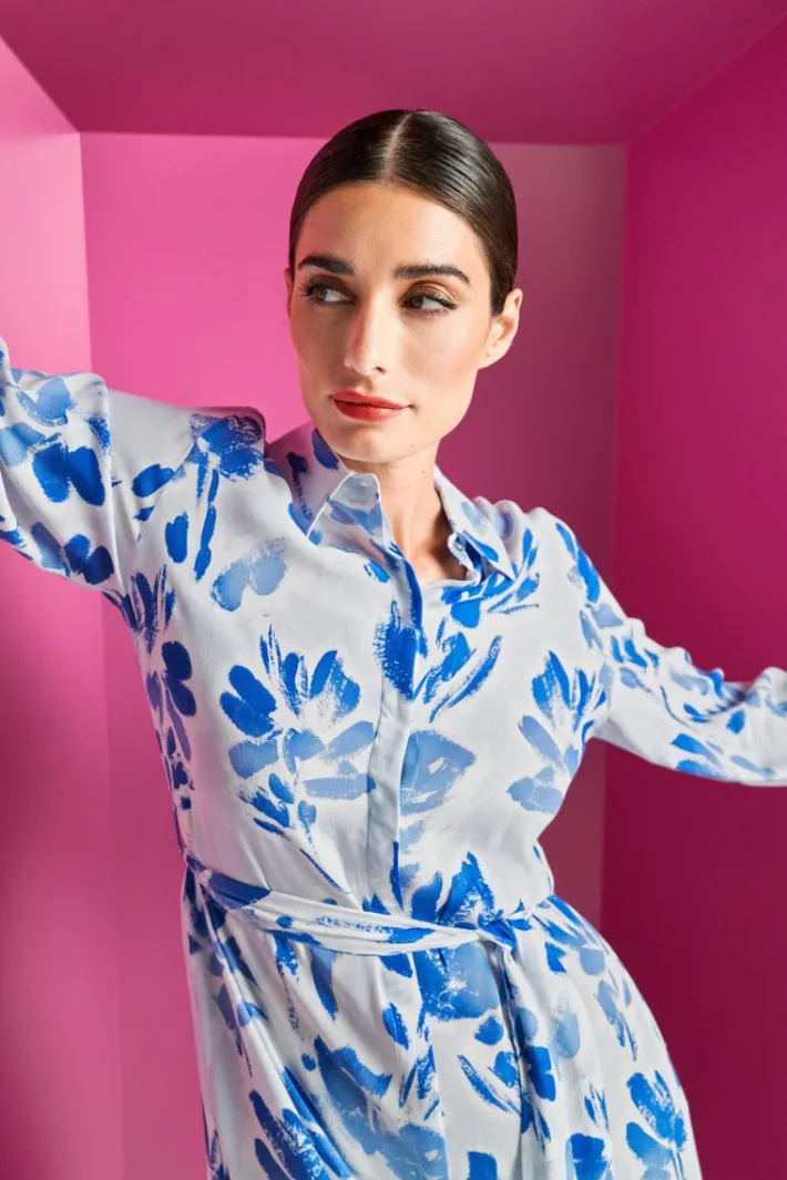 Rich & Royal Midikleider<Kleid cotton blue