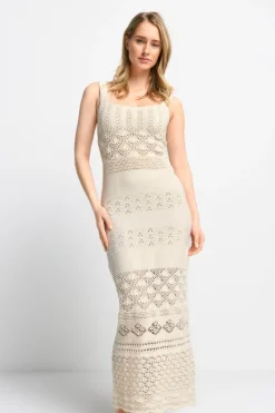 Rich & Royal Midikleider<Kleid whisper white