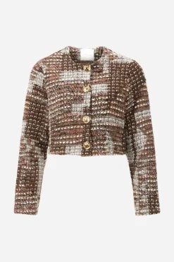 Rich & Royal Übergangsjacken|Bouclé-Jacken<Kurze Bouclé-Jacke caramel spice