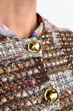 Rich & Royal Übergangsjacken|Bouclé-Jacken<Kurze Bouclé-Jacke caramel spice