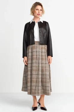 Rich & Royal Übergangsjacken<Kurze Lederjacke Mit Druckknöpfen