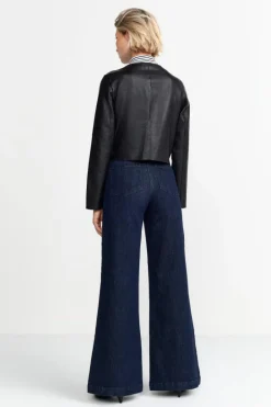 Rich & Royal Übergangsjacken<Kurze Lederjacke Mit Druckknöpfen