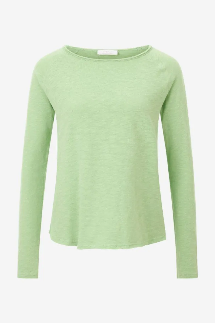 Rich & Royal Longsleeves<Longsleeve Aus Baumwolle Mit Offenen Kanten