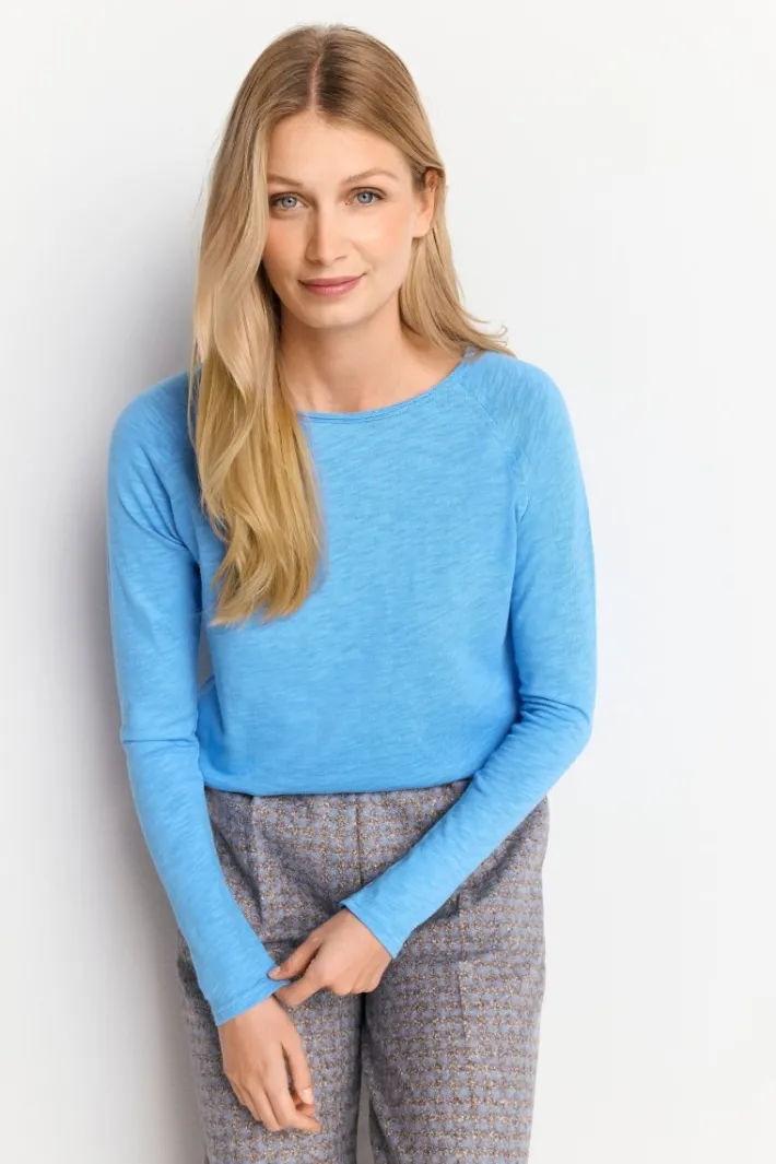 Rich & Royal Longsleeves<Longsleeve Aus Baumwolle Mit Offenen Kanten