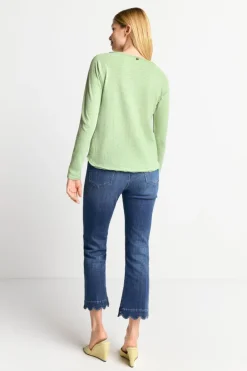 Rich & Royal Longsleeves<Longsleeve Aus Baumwolle Mit Offenen Kanten