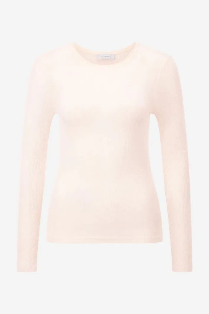 Rich & Royal Longsleeves<Longsleeve Aus Wollmix pearl white