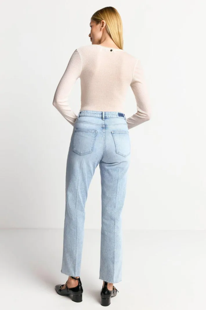 Rich & Royal Longsleeves<Longsleeve Aus Wollmix pearl white