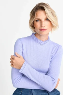 Rich & Royal Longsleeves<Longsleeve Mit Frill-Kragen frosty lavender