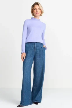 Rich & Royal Longsleeves<Longsleeve Mit Frill-Kragen frosty lavender
