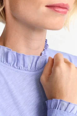 Rich & Royal Longsleeves<Longsleeve Mit Frill-Kragen frosty lavender