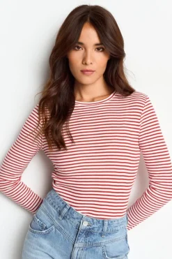 Rich & Royal Longsleeves<Longsleeve Mit Glanzgarn poppy red