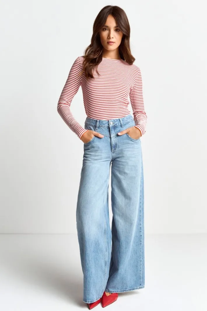 Rich & Royal Longsleeves<Longsleeve Mit Glanzgarn poppy red