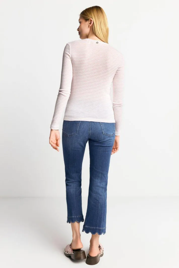 Rich & Royal Longsleeves<Longsleeve Mit Metallfäden