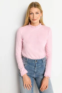 Rich & Royal Longsleeves<Longsleeve Mit Frill-Kragen rose shadow
