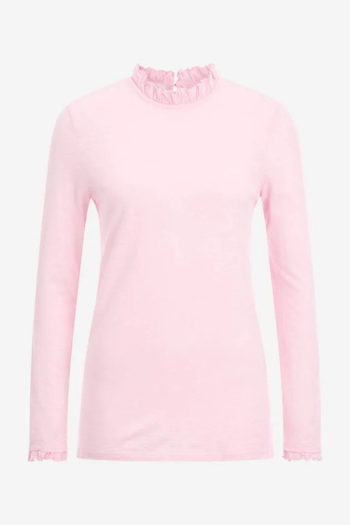 Rich & Royal Longsleeves<Longsleeve Mit Frill-Kragen rose shadow