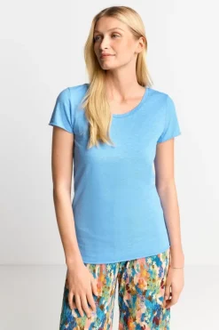 Rich & Royal T-Shirts<Luftiges T-Shirt In cruise blue
