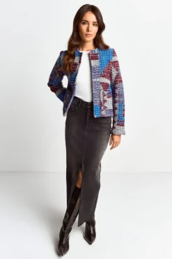 Rich & Royal Übergangsjacken|Bouclé-Jacken<Mehrfarbige Bouclé-Jacke original