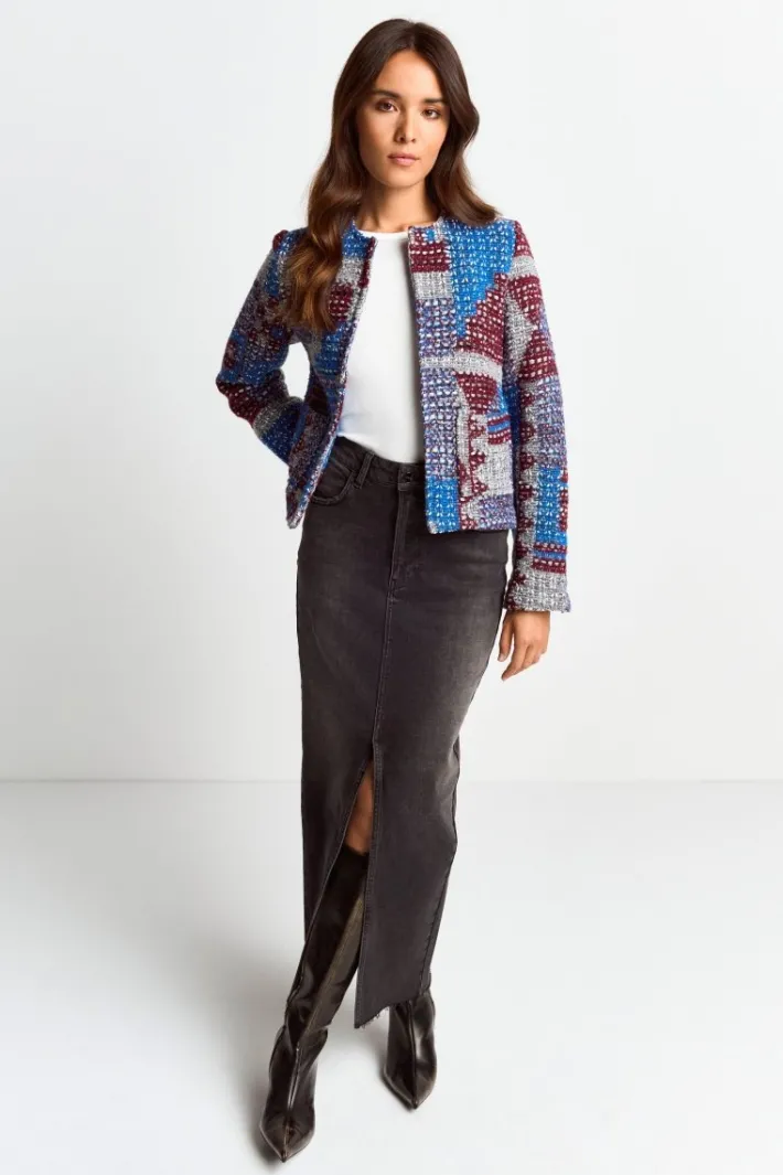 Rich & Royal Übergangsjacken|Bouclé-Jacken<Mehrfarbige Bouclé-Jacke original