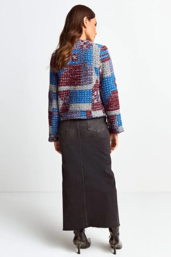 Rich & Royal Übergangsjacken|Bouclé-Jacken<Mehrfarbige Bouclé-Jacke original