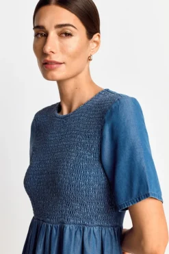 Rich & Royal Midikleider<Midikleid denim blue