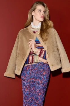 Rich & Royal Midiröcke<Midirock Mit Floralem Allover-Print midnight blue