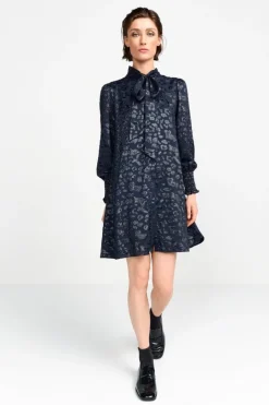 Rich & Royal Minikleider<Minikleid Mit Schleifenkragen midnight blue