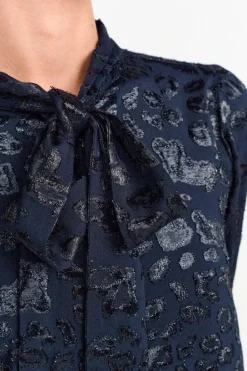 Rich & Royal Minikleider<Minikleid Mit Schleifenkragen midnight blue