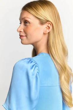 Rich & Royal Minikleider<Minikleid Mit Seidigen Puffärmeln