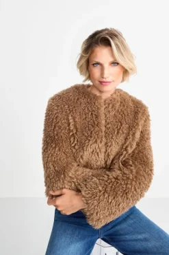 Rich & Royal Felljacken<Offene Kunstfelljacke