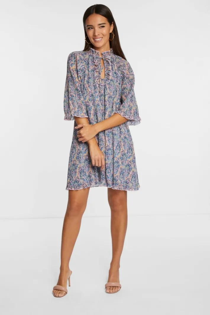 Rich & Royal Minikleider<Plisseekleid rose quartz