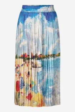 Rich & Royal Midiröcke|Plisseeröcke<Plisseerock cotton blue