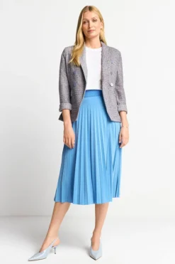 Rich & Royal Plisseeröcke<Plisseerock Mit Elastischem Taillenbund cruise blue