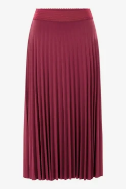 Rich & Royal Midiröcke|Plisseeröcke<Plisseerock Mit Elastischem Bund ruby red