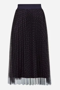 Rich & Royal Midiröcke|Plisseeröcke<Plisseerock Mit Pünktchenmuster midnight blue